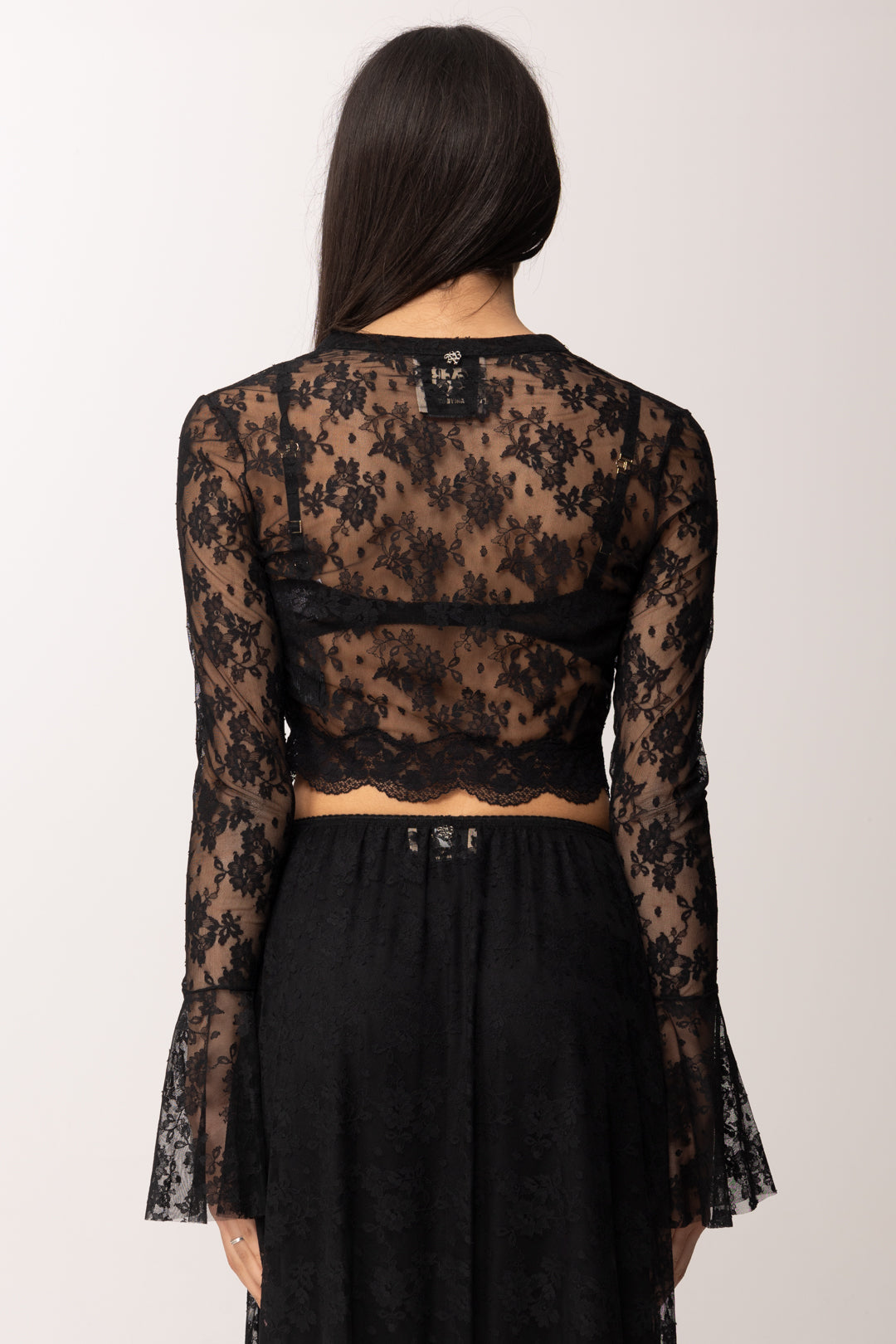 Aniye By Camicia Corta In Pizzo Era 185313 BLACK :PE26