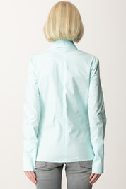 Patrizia Pepe Camicia Dal Taglio Fitted con Colletto Ampio 2C1585 A1VX WATER LILY