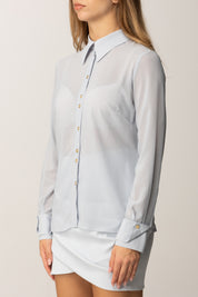 Elisabetta Franchi Camicia In Georgette con Apertura Sul Retro CA12657E2 STARLIGHT