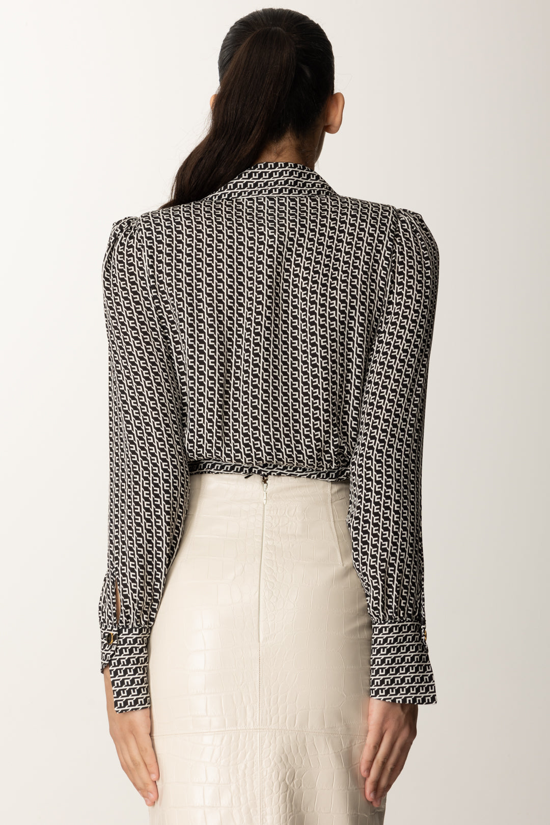 Elisabetta Franchi Donna Camicia In Georgette con Stampa