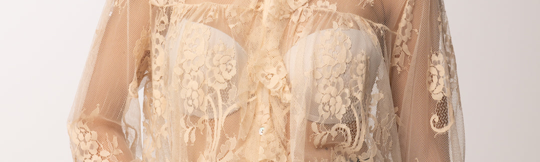Aniye By Camicia In Pizzo e Tulle con Ruches 185282 SOFT SKIN :PE26