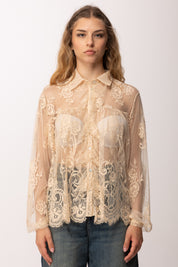 Aniye By Camicia In Pizzo e Tulle con Ruches 185282 SOFT SKIN :PE26