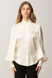 Twin-set Camicia In Viscosa con Maniche Ampie 252TT2362 MADREPERLA