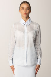 Elisabetta Franchi Camicia Leggera con Colletto Strutturato CA12957E2 STARLIGHT