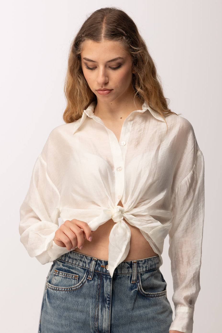 Imperial Camicia Morbida con Nodo Frontale C9990030V VANIGLIA