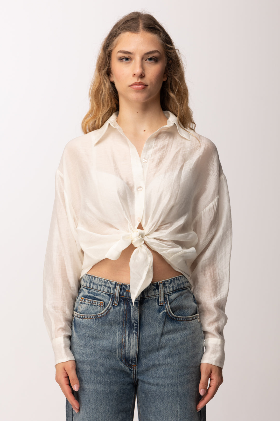 Imperial Camicia Morbida con Nodo Frontale C9990030V VANIGLIA