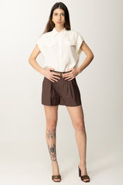 Twin-set Camicia Over In Misto Seta 251TP2501 NEVE