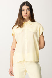 Twin-set Camicia Over In Misto Seta 251TP2501 VANILLA