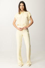 Twin-set Camicia Over In Misto Seta 251TP2501 VANILLA