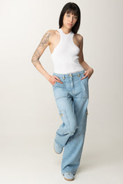 Manila Grace Canotta a Costine Y010VU OFF WHITE