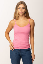 Khloe Femme Canotta Basica a Costine ROSA