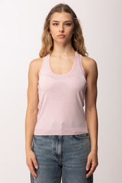 Patrizia Pepe Canotta In Lyocell con Logo Frontale 2M4543 J419 SHELL LILAC