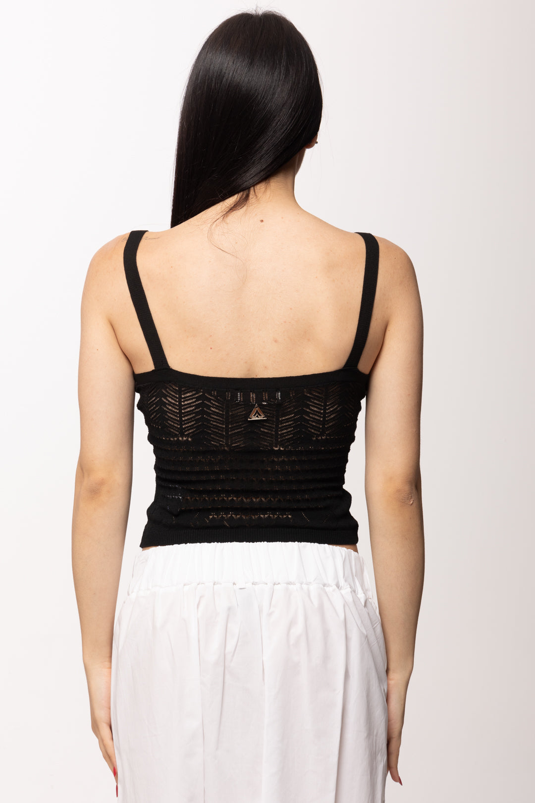 Akep Canotta In Punto Pizzo CNKD13043 NERO