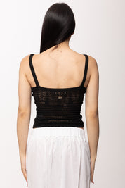 Akep Canotta In Punto Pizzo CNKD13043 NERO