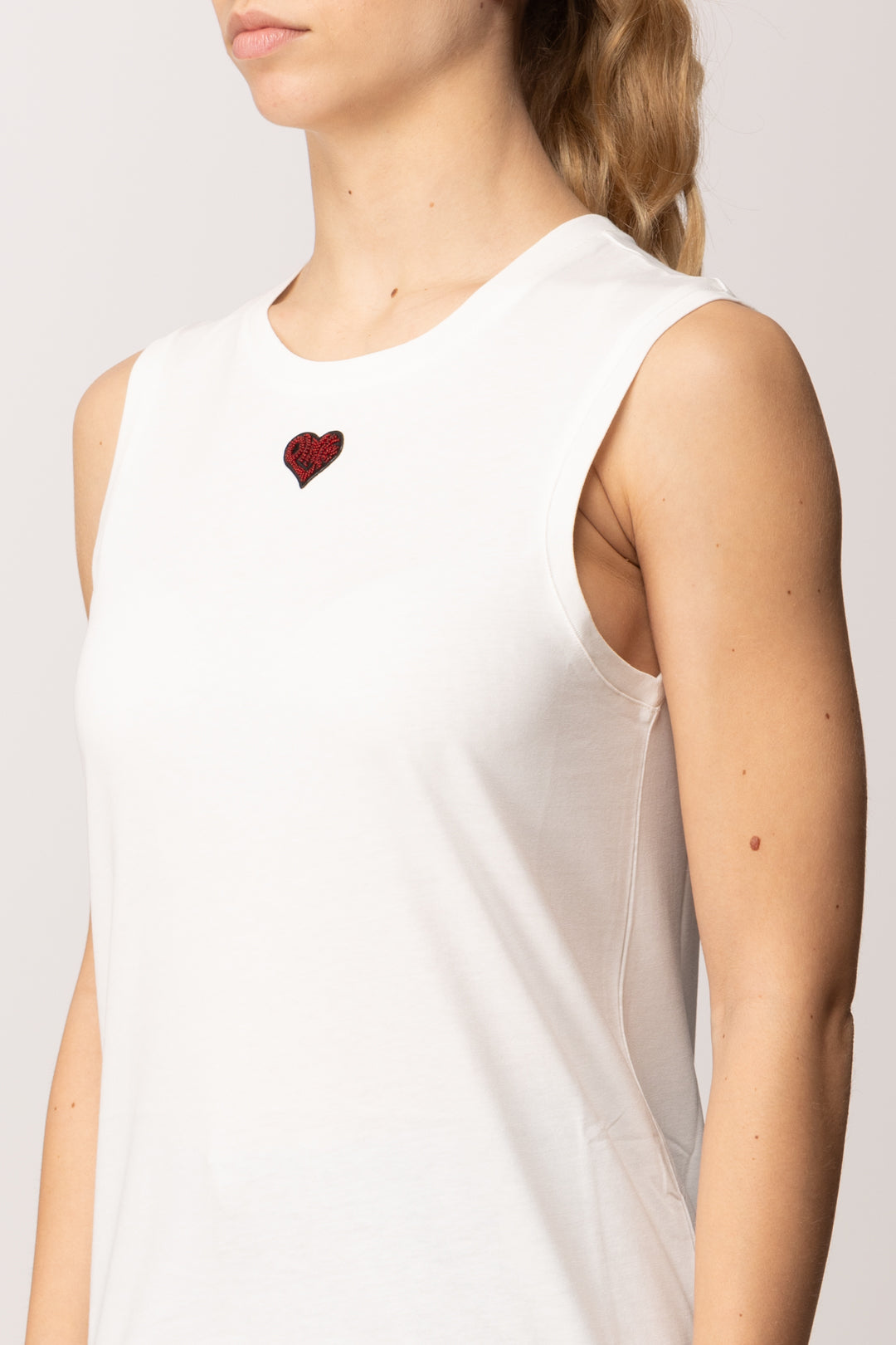 Pinko Canotte con Ricamo Cuore 105741 A326 Z05