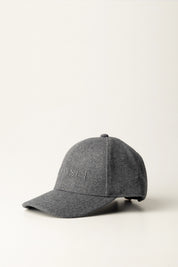 Twin-set Cappello Baseball In Panno con Logo 252TA4430 MEDIUM MELANGE GREY