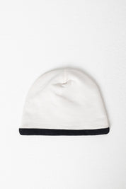 Elisabetta Franchi Bambina Cappello In Felpa con Ricamo Logo a Contrasto ENCP0760FF002 MILK/NERO