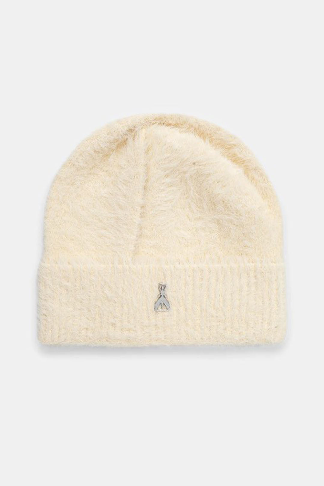 Patrizia Pepe Cappello In Maglia con Logo Fly 2F0117 K2UB WOOLY WHITE