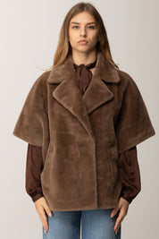 Manila Grace Cappotto Corto In Eco-pelliccia E175PU ARABICA