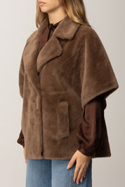Manila Grace Cappotto Corto In Eco-pelliccia E175PU ARABICA