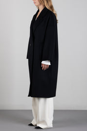 Vicolo Cappotto Doppiopetto In Misto Lana TAC0003 NERO