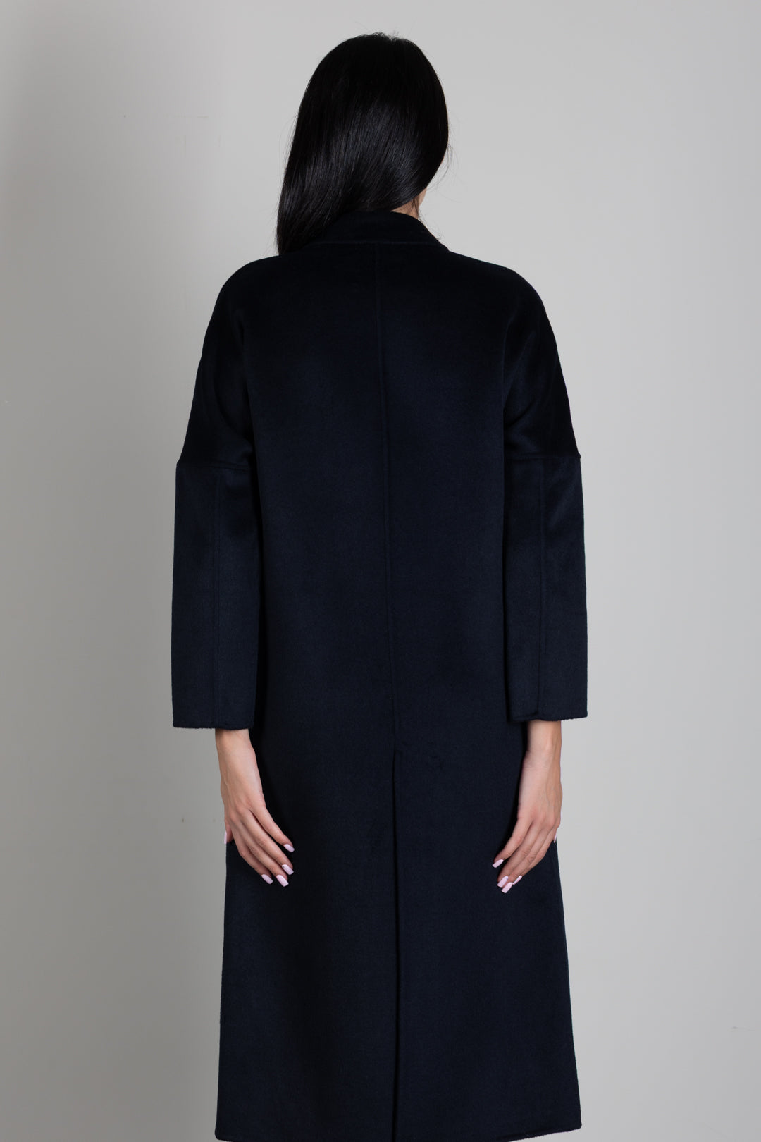 Vicolo Cappotto Doppiopetto In Misto Lana TAC001 BLU