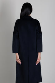 Vicolo Cappotto Doppiopetto In Misto Lana TAC001 BLU