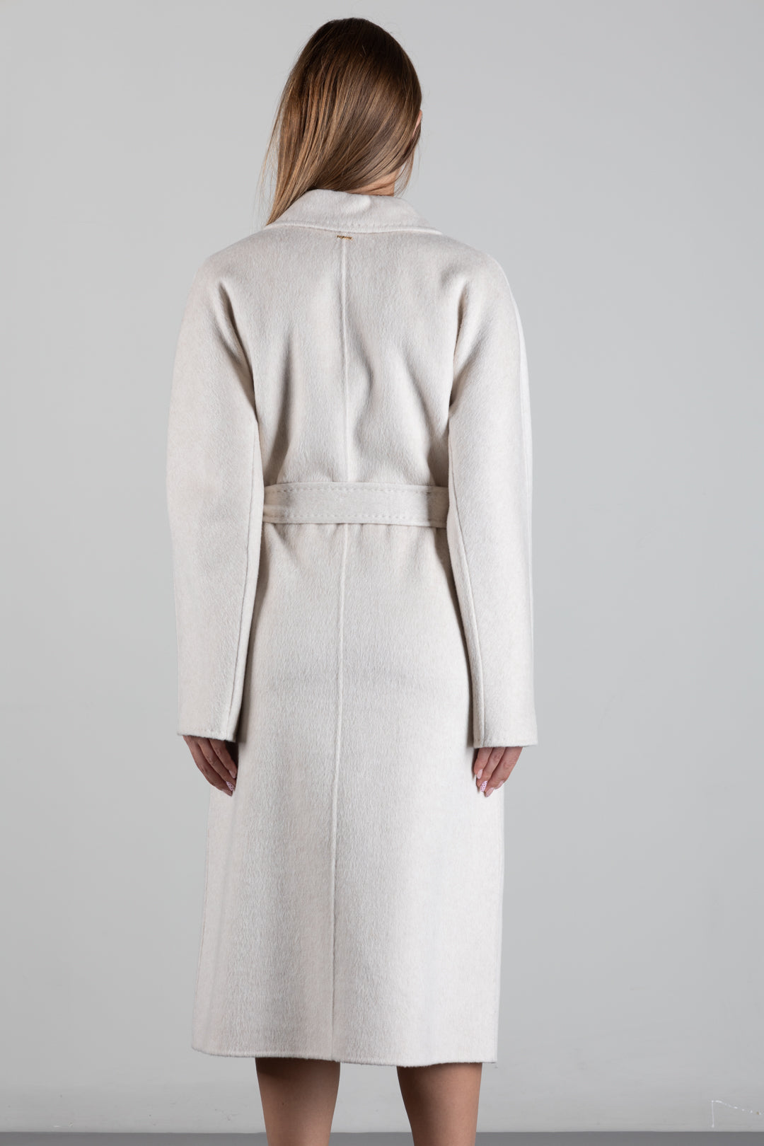Twin-set Cappotto Doppiopetto In Panno Di Misto Lana 262TT2470 IVORY