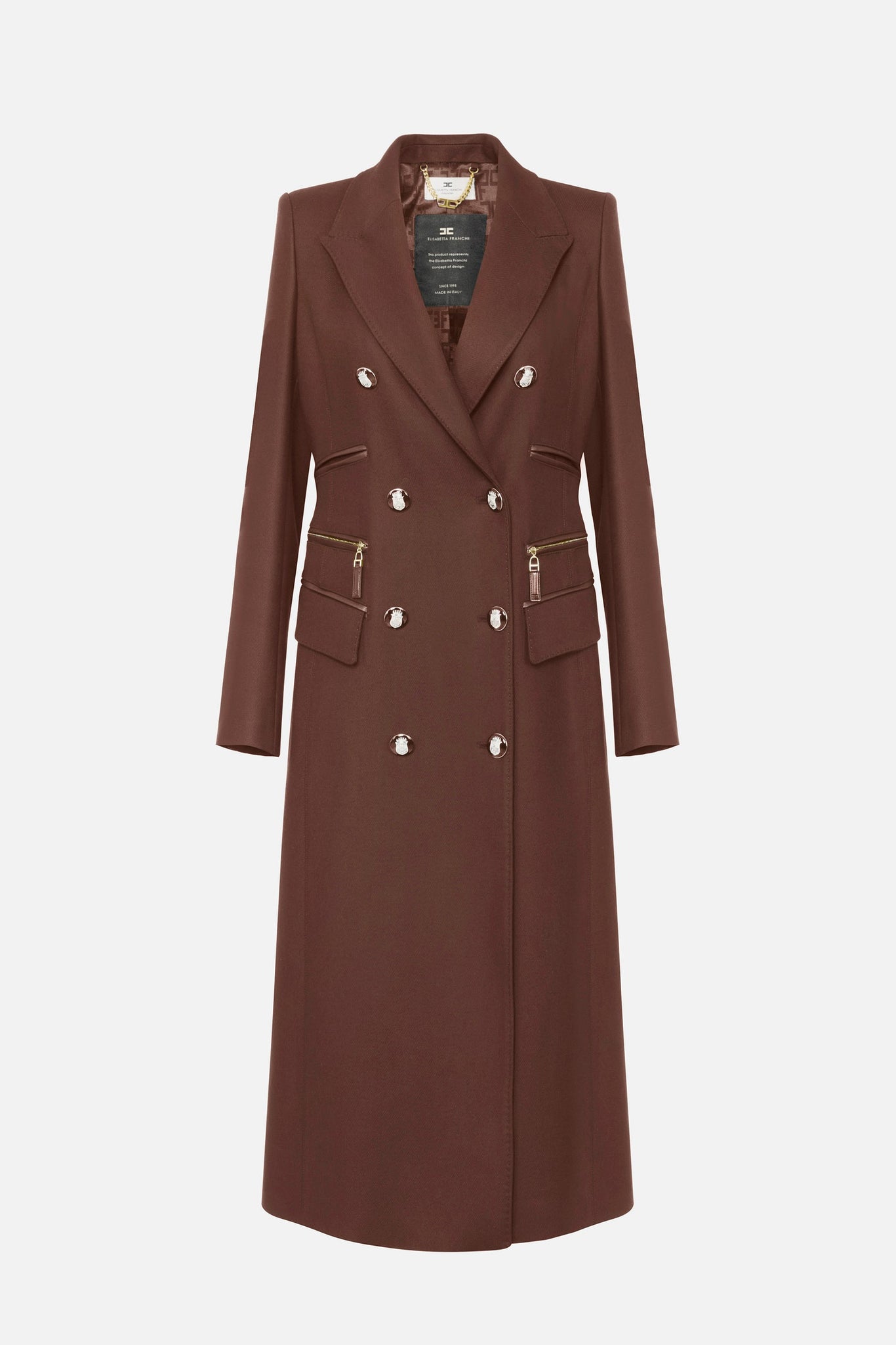 ELISABETTA FRANCHI ロングコート CP5003717 40 ELISABETTA FRANCHI ロングコート CP5003717 40