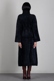 Patrizia Pepe Cappotto Lungo con Cintura e Collo Alto 2O0090 C0261 NERO