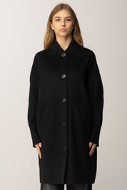 Pinko Cappotto Lungo In Lana NERO LIMOUSINE