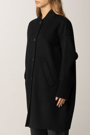 Pinko Cappotto Lungo In Lana NERO LIMOUSINE