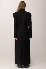 Pinko Cappotto Lungo In Misto Lana 106123 A30G MARRONE LIQUIRIZIA