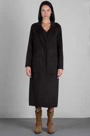 Vicolo Cappotto Lungo In Misto Lana TAC0002 FONDENTE