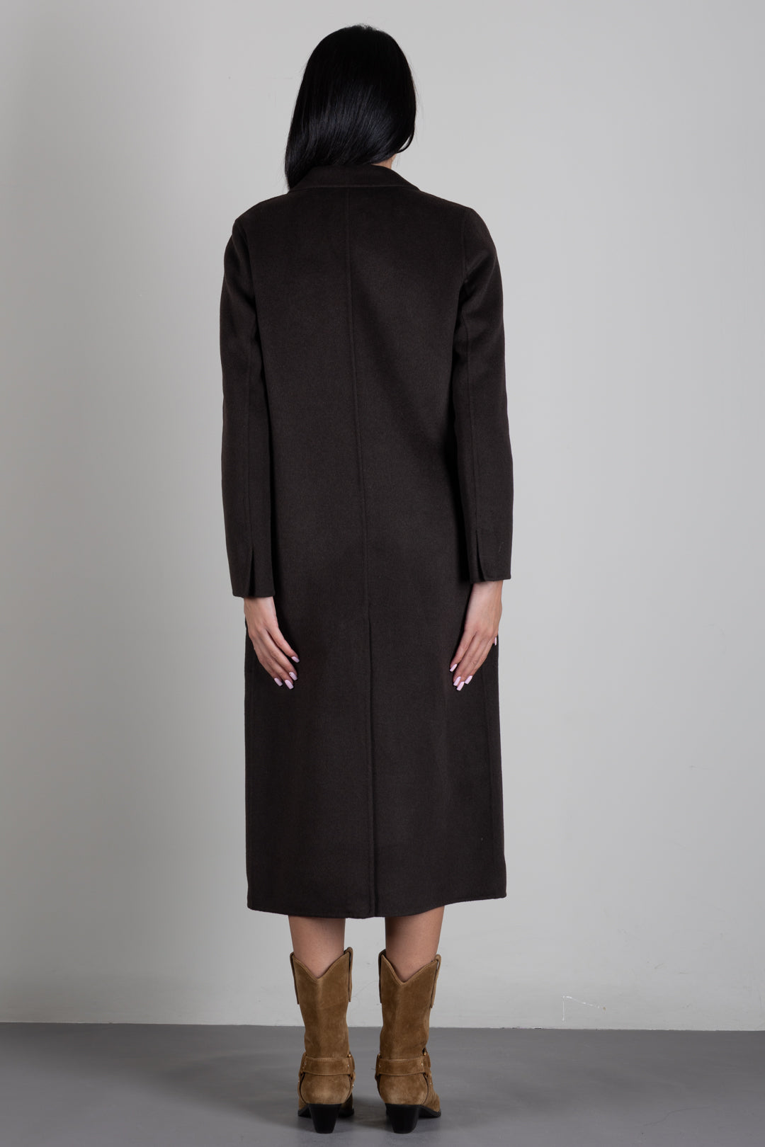 Vicolo Cappotto Lungo In Misto Lana TAC0002 FONDENTE