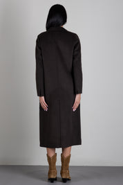 Vicolo Cappotto Lungo In Misto Lana TAC0002 FONDENTE