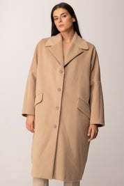 Khloe Femme Cappotto Over con Tasche Laterali CAMMELLO