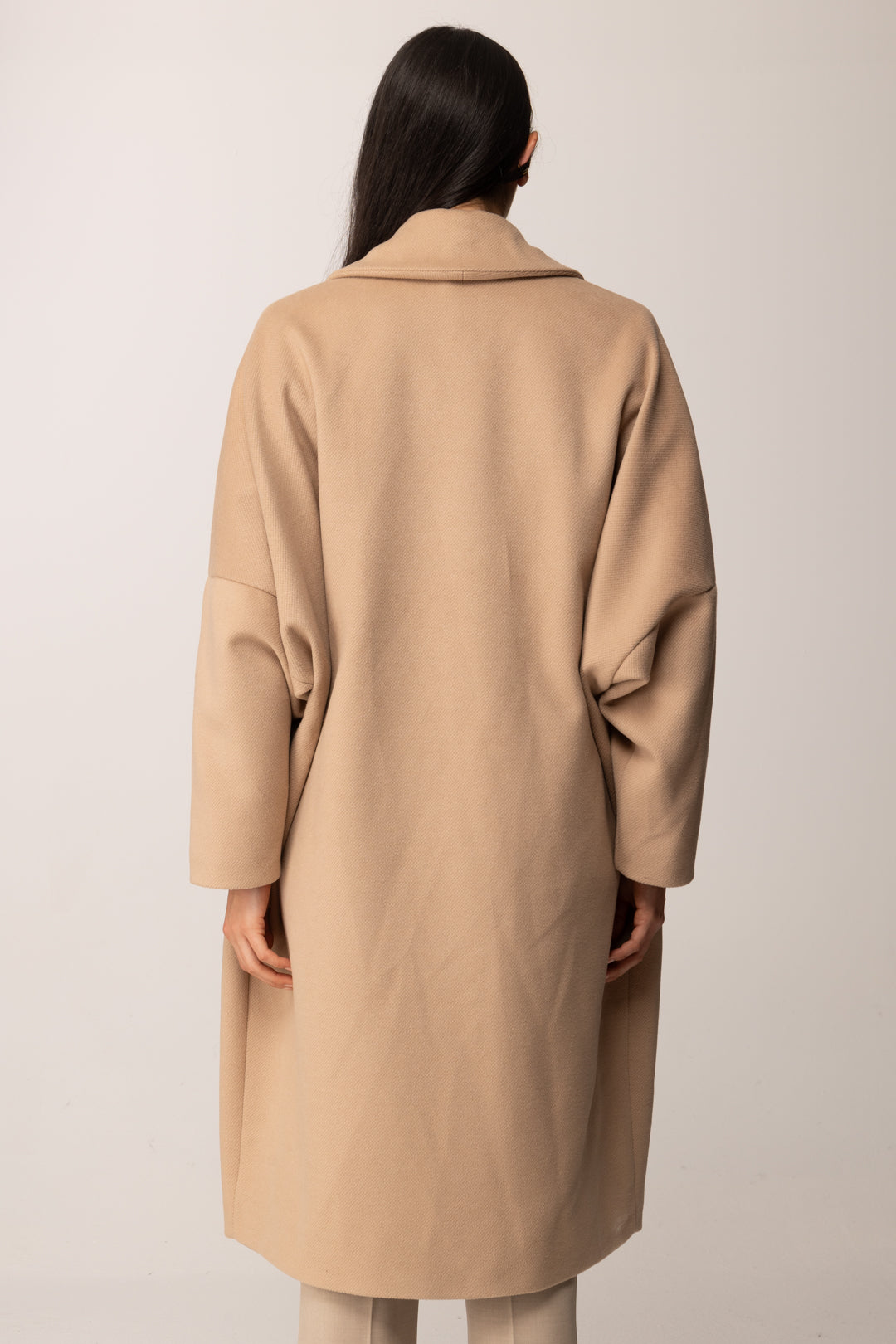 Khloe Femme Cappotto Over con Tasche Laterali CAMMELLO