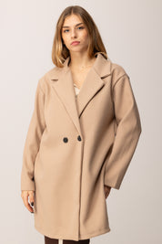Khloe Femme Cappotto Over Doppiopetto BEIGE