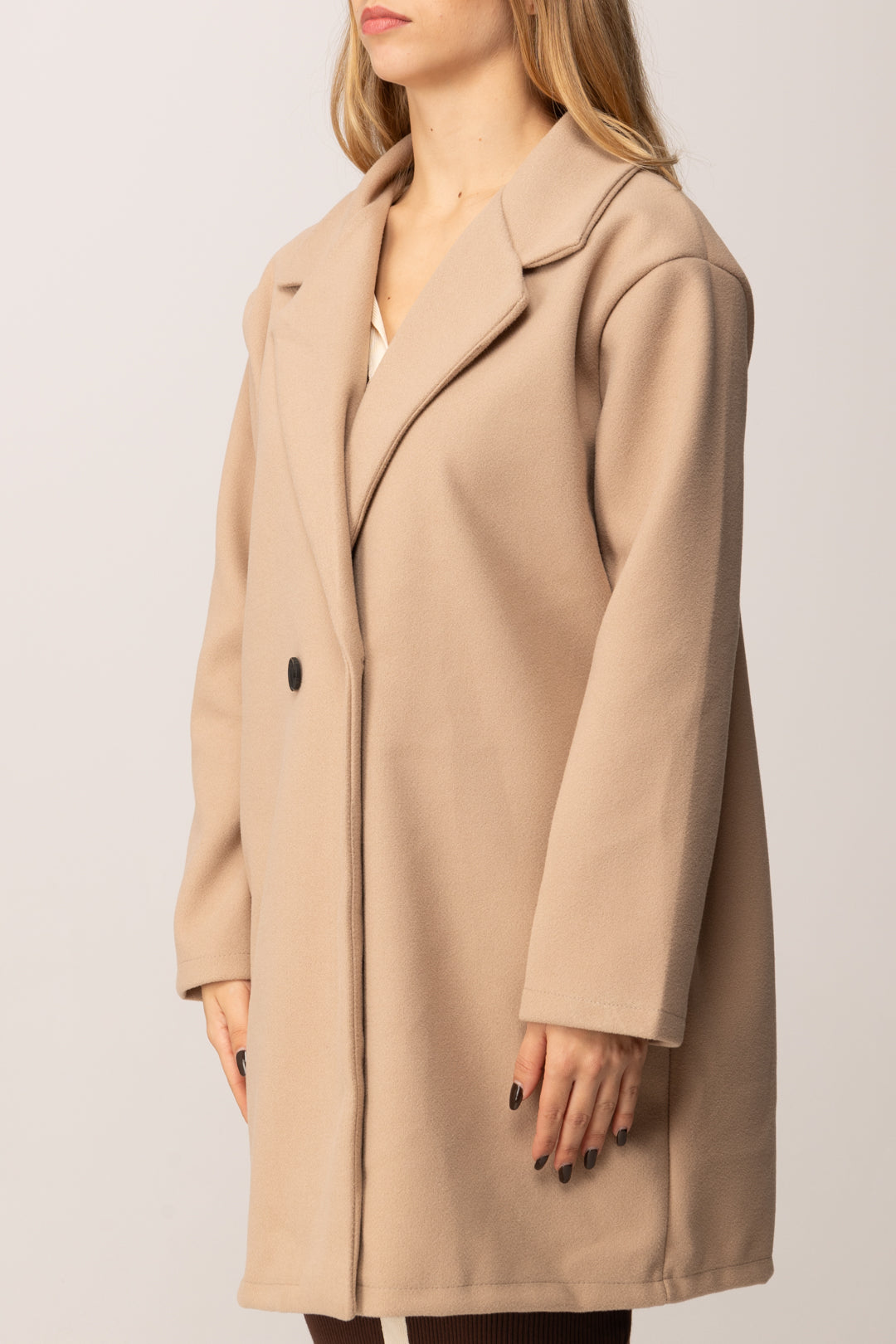 Khloe Femme Cappotto Over Doppiopetto BEIGE
