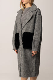 Khloe Femme Cappotto Over Double Face GRIGIO