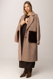 Khloe Femme Cappotto Over Double Face MORO
