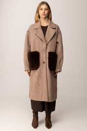 Khloe Femme Cappotto Over Double Face MORO