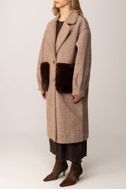 Khloe Femme Cappotto Over Double Face MORO