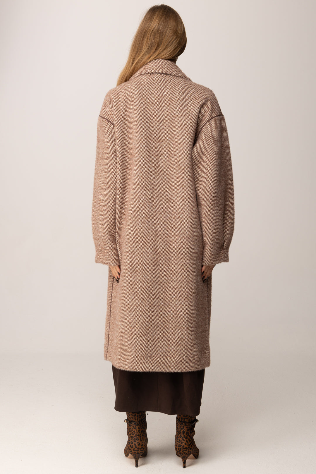 Khloe Femme Cappotto Over Double Face MORO