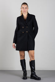 Elisabetta Franchi Bambina Cappotto Sfiancato Doppiopetto con Bottoni Logati EFCT0080TV155.N000