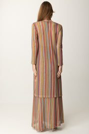 Meme Road Cardigan a Righe con Nodi M3167M VAR. UNICA