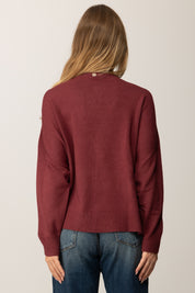 Manila Grace Cardigan Ampio M438VU BURGUNDY