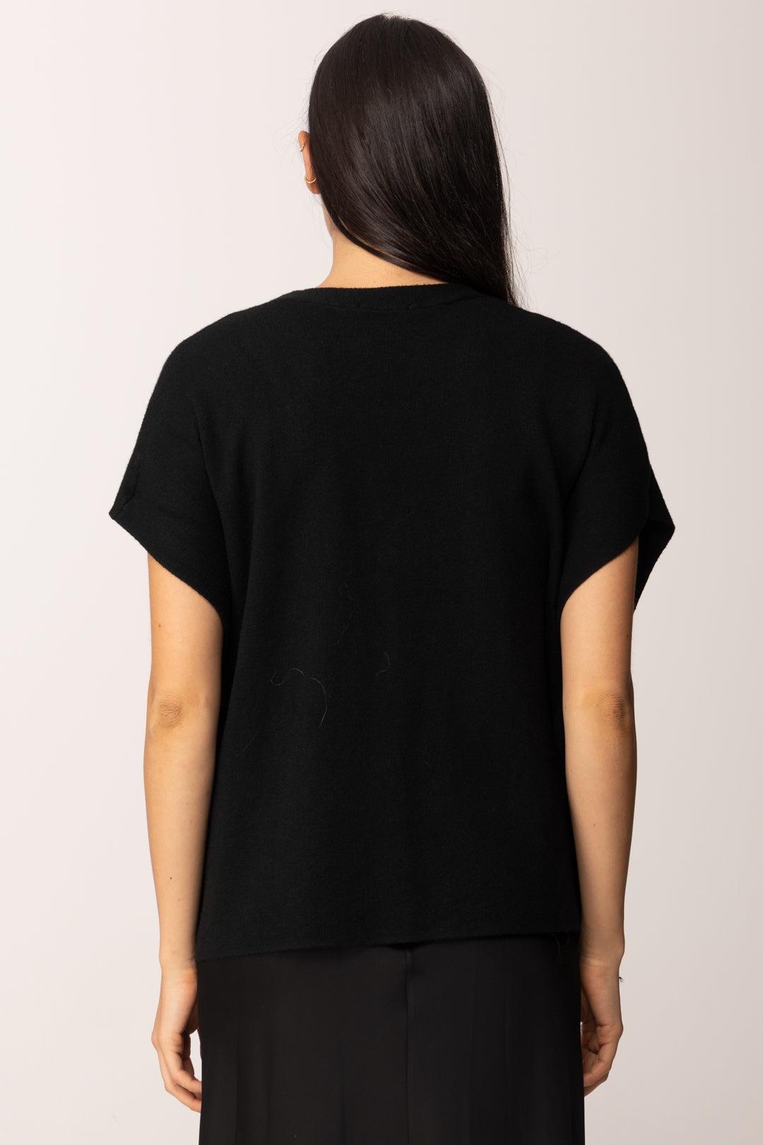 Khloe Femme Cardigan Aperti Ai Lati con Fiocchi BLACK