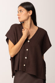 Khloe Femme Cardigan Aperti Ai Lati con Fiocchi MORO